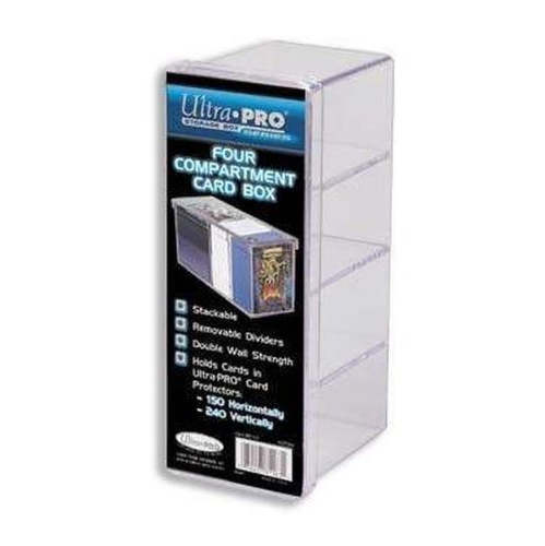 Ultra Pro 4-Compartment Clear Card Box