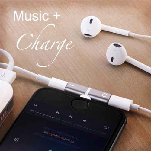 SenseiPhoto 2 in 1 Double iPhone Adapter Headphone Lightning Converter iPhone 12 11 XR XS X 8 7 PLUS Splitter Dual Audio Cable Charge
