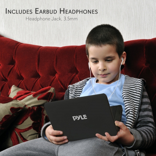 PyleHome 14 Portable CD/DVD Player, Hi-Re Widescreen Display with Rechargeable Battery PDH14