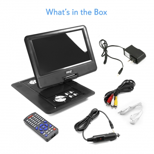 PyleHome 14 Portable CD/DVD Player, Hi-Re Widescreen Display with Rechargeable Battery PDH14