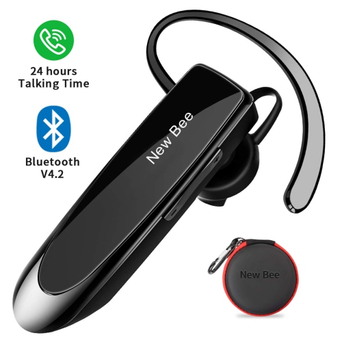 Bluetooth Headset New Bee 24Hrs V4.2 Bluetooth Earpiece Wireless Handsfree  Driving Headset with Noise Canceling Mic Headset Ca