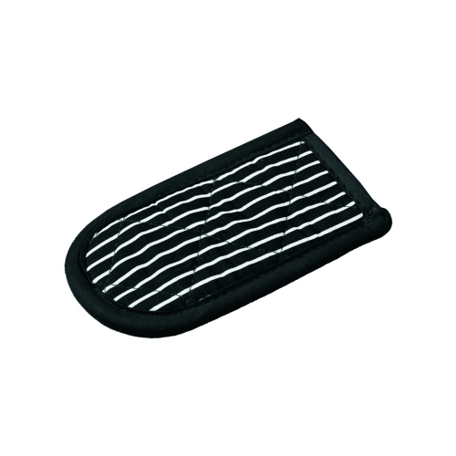 Lodge Hot Handle Holders, black with white stripes