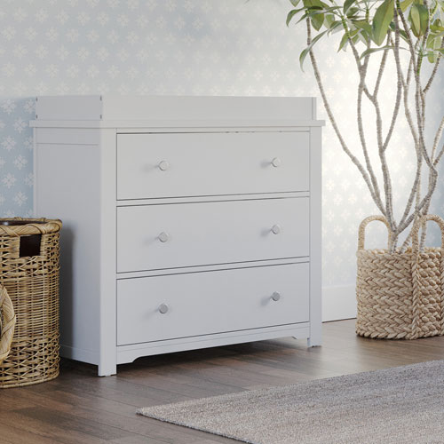 Harmony 3-Drawer Dresser - Matte White