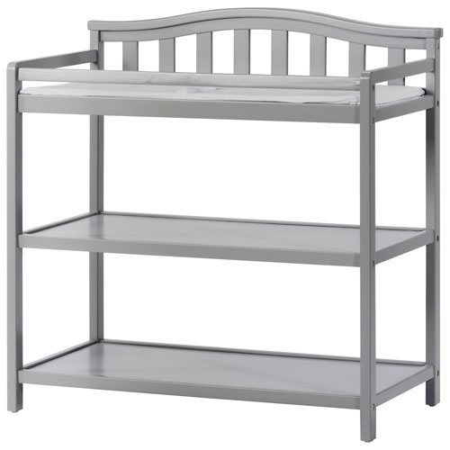 Camden 2-Shelf Changing Table - Cool Grey