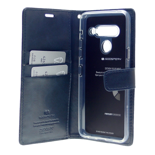 LG G8 ThinQ Goospery Bluemoon Diary Case, Navy Blue