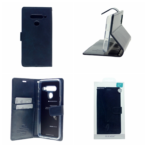 LG G8 ThinQ Goospery Bluemoon Diary Case, Navy Blue