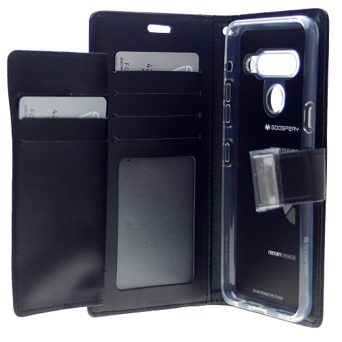 LG G8 ThinQ Goospery Rich Diary Case, Black