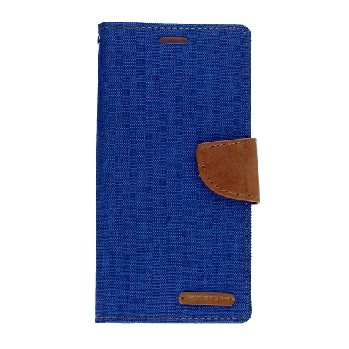 GOOSPERY  Lg G8 Thinq Canvas Diary Case In Blue