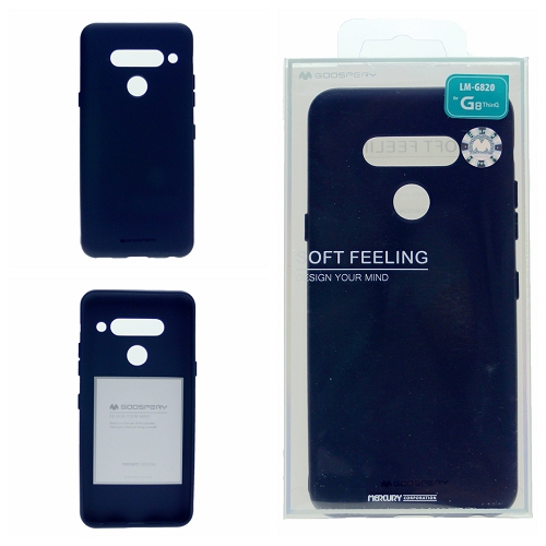 LG G8 ThinQ Goospery Soft Feeling Case, Navy Blue