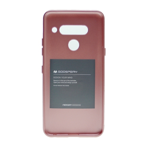 LG G8 ThinQ Goospery iJelly Metal Case, Rose Gold