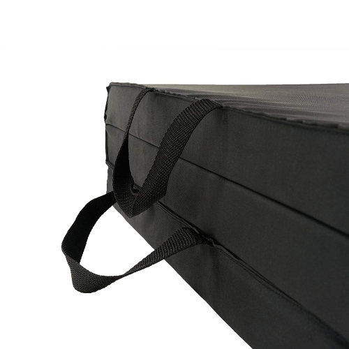 Kunova Exercise Tri-Fold Gym Mat 2" 6' x 2 x 2"' (180x60x5 CM) Thick Fitness Mat w/PU Leather for Gymnastics, Yoga, Aerobics, Martial Arts,