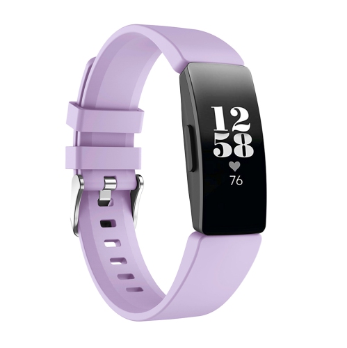 STRAPSCO  Silicone Rubber Watch Band Strap for Fitbit Inspire & Inspire Hr - Short-Medium - Lavender