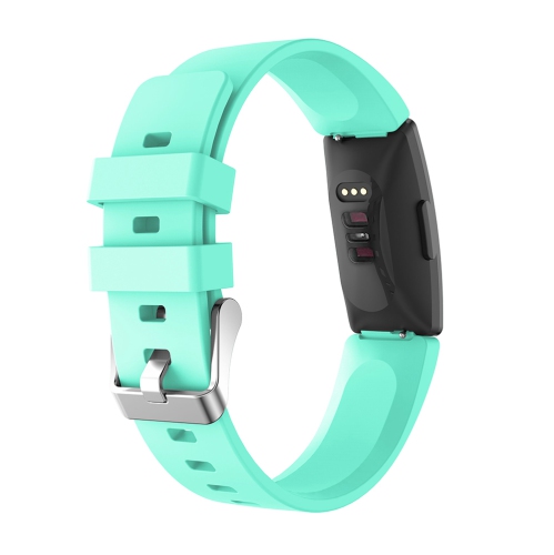 StrapsCo Bande Bracelet de Montre en Caoutchouc de Silicone pour Fitbit Inspire & Inspire HR - Médium-Long - Vert Menthe