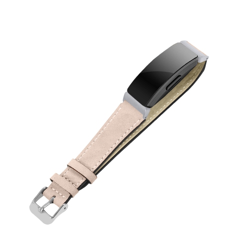 StrapsCo Bande Bracelet de Montre avec Couture de Contour pour Fitbit Inspire & Inspire HR - Beige