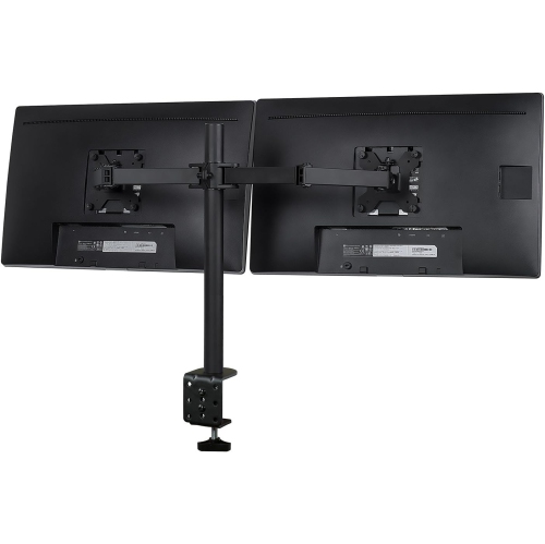 Mount-It! Dual Monitor Adjustable Desk Mount - Black -