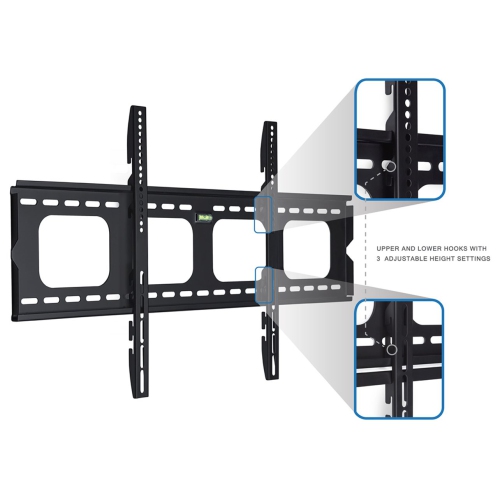 Mount-It! Fixed TV Wall Mount Bracket Slim Low-Profile for 42" - 70" Flat Screen TV, Slim 1" Profile, VESA 800x400, 600x400