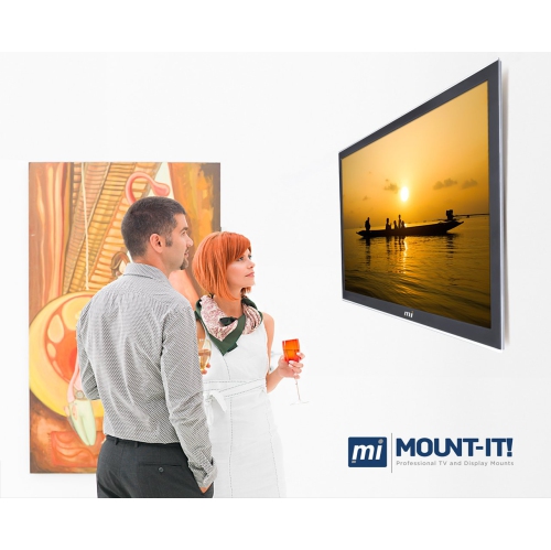 Mount-It! Fixed TV Wall Mount Bracket Slim Low-Profile for 42" - 70" Flat Screen TV, Slim 1" Profile, VESA 800x400, 600x400