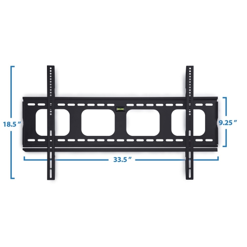 Mount-It! Fixed TV Wall Mount Bracket Slim Low-Profile for 42" - 70" Flat Screen TV, Slim 1" Profile, VESA 800x400, 600x400