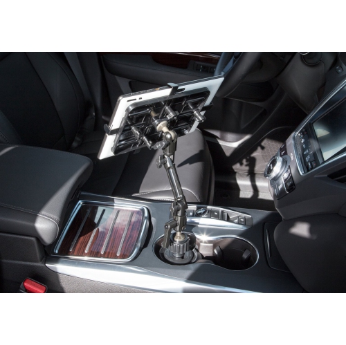 Mount-It! Car Cup Holder Tablet Mount, Full Motion for iPad Pro/Mini/Air, Amazon Fire, Samsung Galaxy, & 7"-11" Android Tablet