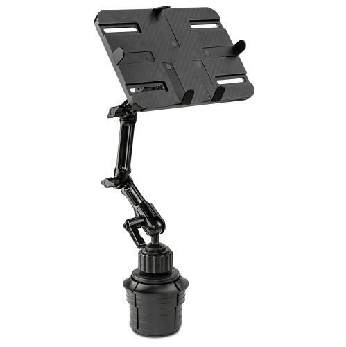 Mount-It! Car Cup Holder Tablet Mount, Full Motion for iPad Pro/Mini/Air, Amazon Fire, Samsung Galaxy, & 7"-11" Android Tablet