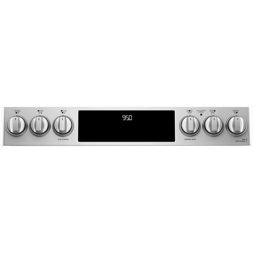 Café 30" True Convection 5-Element Slide-In Smooth Top Electric Range (CCES700P2MS1)-Stainless Steel