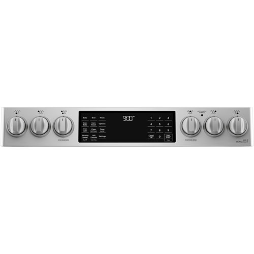 Café 30" 5.7 Cu Ft True Convection 5-Element Slide-In Induction Range (CCHS900P2MS1)-Stainless Steel