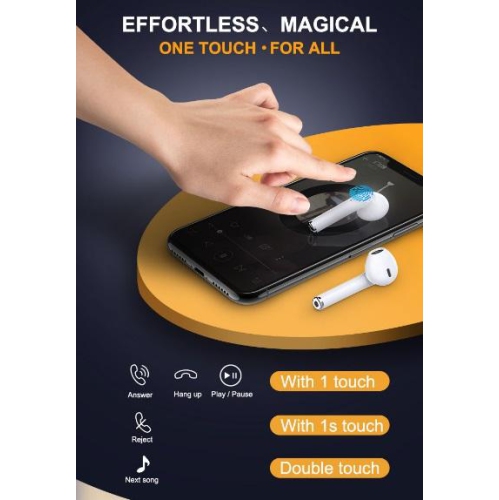 SAMA Latest Airbuds Bluetooth with wireless Charging case/ popup window function/ auto Connect and touch functions