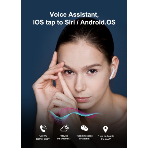 SAMA Latest Airbuds Bluetooth with wireless Charging case/ popup window function/ auto Connect and touch functions