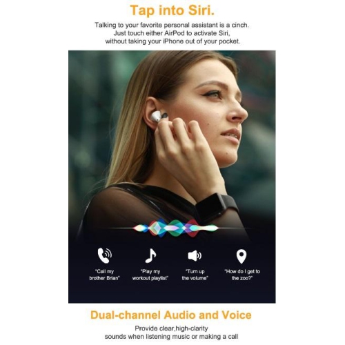 SAMA Latest Airbuds Bluetooth with wireless Charging case/ popup window function/ auto Connect and touch functions