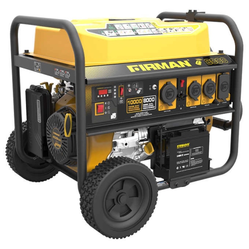 FIRMAN  439 Cc P08004 10, 000W/ 8 Gallon Tank Gas Powered Portable Generator With Remote