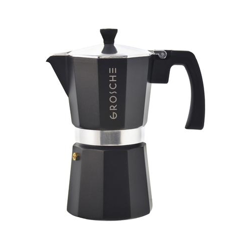 6 Cup Milano Stovetop Espresso Maker - Charcoal