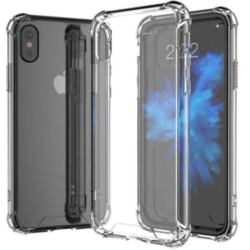 Bumper Case Clear Soft TPU Transparent Cover For iPhone X / XS