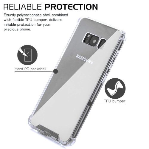 Bumper Case Clear Soft TPU Transparent Cover For Samsung Galaxy S8 Plus