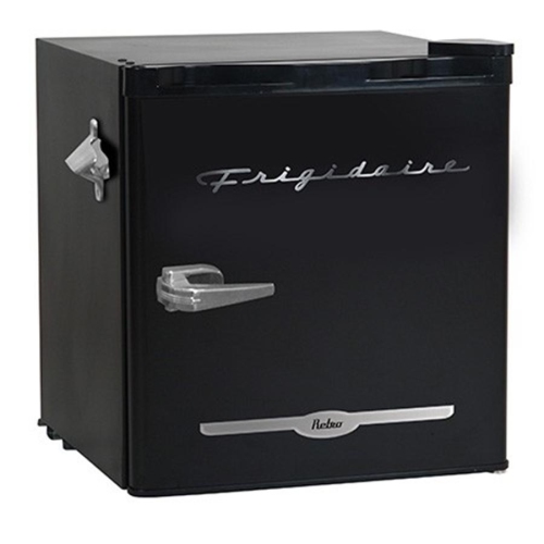 FRIGIDAIRE  Efr176-Blk 1.6 Cu Ft Retro Bar Fridge With Side Bottle Opener In Black Best retro mini fridge!