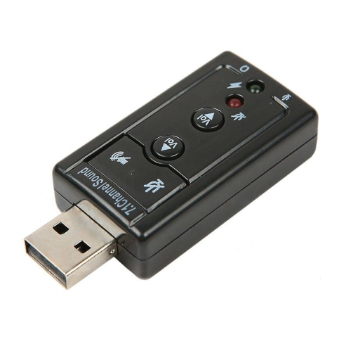 Mini USB 2.0 3D Virtual 480Mbps External 7.1 Channel Audio Sound Card Adapter