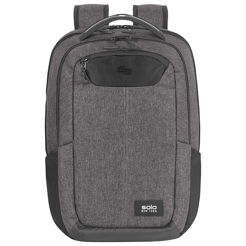 Solo Navigate 15.6" Laptop Day Backpack - Grey