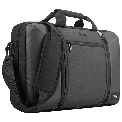 Solo Gravity 15.6" Hybrid Briefcase/Backpack - Black