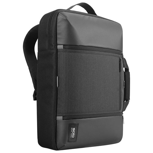 Sac à dos/mallette hybride Gravity de Solo pour portable de 15,6 po - Noir