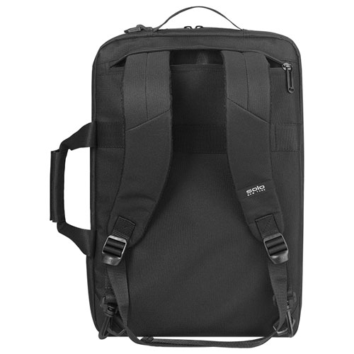 Sac à dos/mallette hybride Gravity de Solo pour portable de 15,6 po - Noir