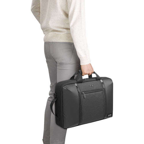 Sac à dos/mallette hybride Gravity de Solo pour portable de 15,6 po - Noir