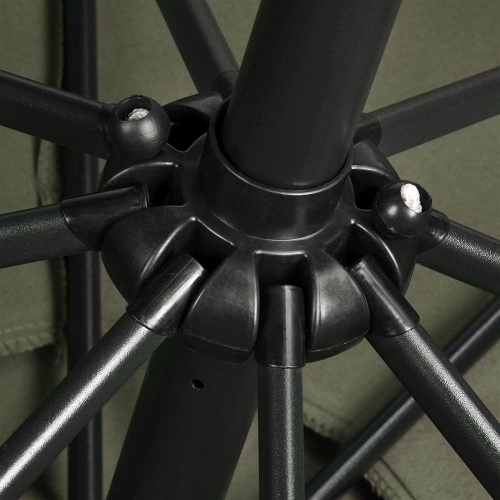 9 Ft Patio Umbrella with Tilt and Crank, Centred Umbrellas Outdoor Market Parasol Sun Shelter Table Umbrella with 8 Sturdy Ribs