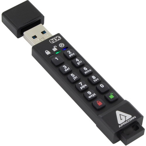 Apricon Aegis Secure Key 3nx: Software-free 256-bit Aes Xts Encrypted Usb 3.1 Flash Key With Fips 1