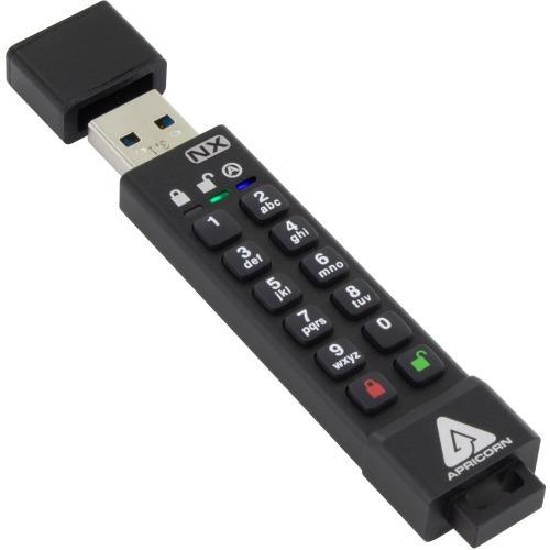 Apricon Aegis Secure Key 3nx: Software-free 256-bit Aes Xts Encrypted Usb 3.1 Flash Key With Fips 1