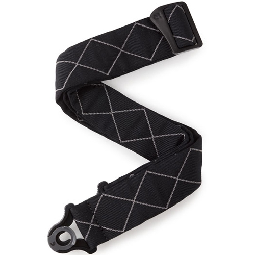 Planet Waves Auto Lock Padded Guitar Strap - Black Diamonds