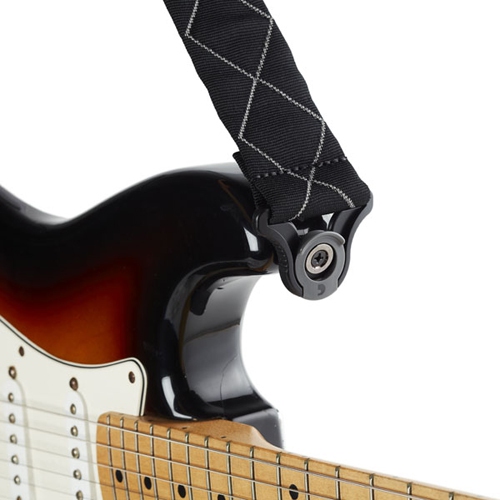 Planet Waves Auto Lock Padded Guitar Strap - Black Diamonds