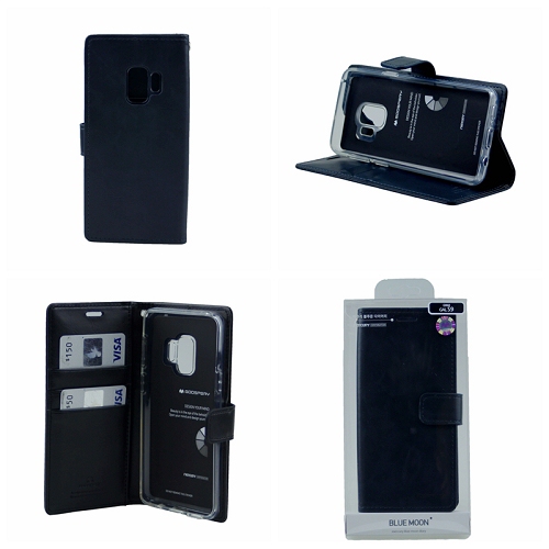 Galaxy S9 Goospery BlueMoon Diary,Black