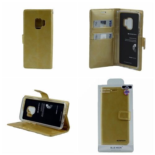 Galaxy S9 Goospery BlueMoon Diary,Gold