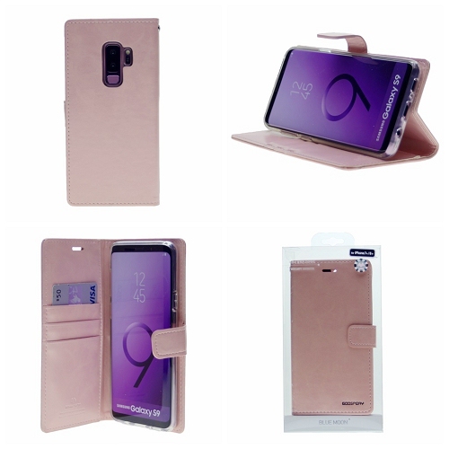 Samsung S9 Goospery Bluemoon Diary Case, Rose Gold