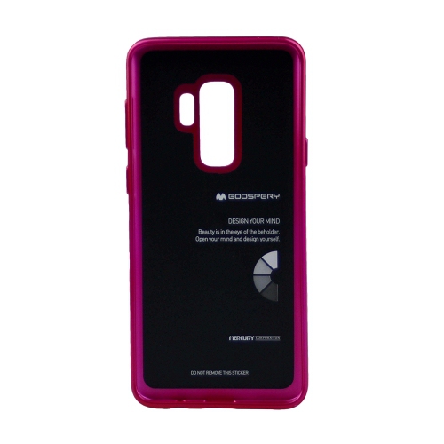 Galaxy S9 Goospery iJelly Metal Case,Hot Pink