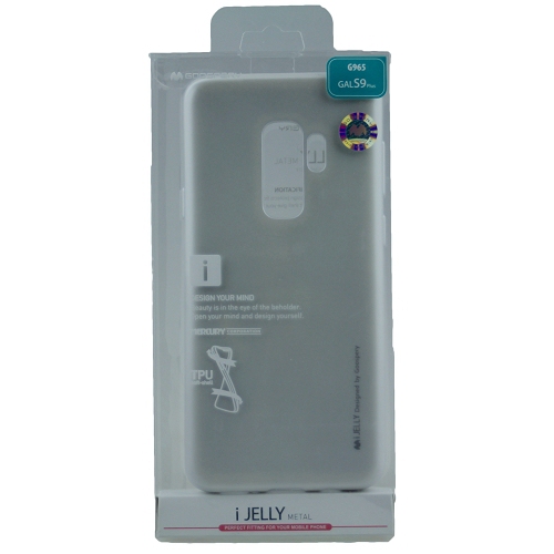 Galaxy S9 Goospery iJelly Metal Case,Silver